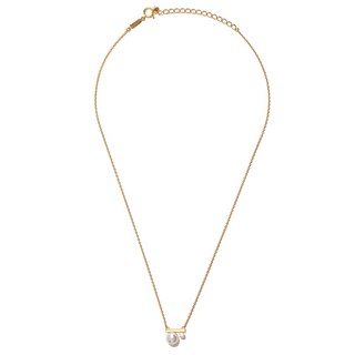 타사키 쁘띠 밸런스 클래스 18K 옐로 골드 펄 앤 다이아몬드 네크리스