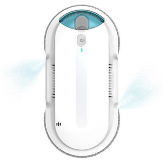 INSE 스마트 창문 로봇청소기 초강력 흡입+리필걸레세트, 화이트, W1