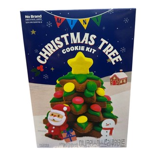 노브랜드 미니 크리스마스 트리 쿠키키트, 1개, 170g