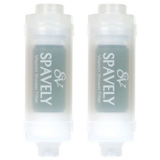 SPAVELY 스파블리 비타민 샤워필터, 2개, 그린레몬