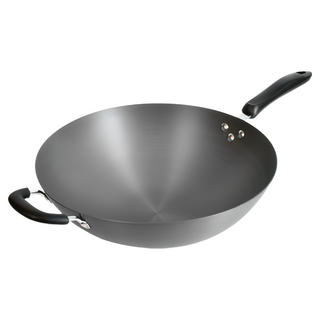 TOP-CHEF 頂尖廚師 38公分 鈦廚頂級陽極深型炒鍋 無塗層炒鍋 陽極鍋 炒菜鍋, 1, 38cm