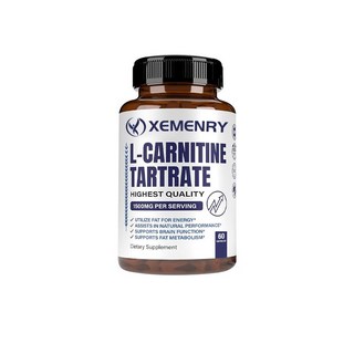 XEMENRY 旋肉碱酒石酸盐 1500MG - 60/120粒膠囊 美國製造, 1個, 60顆