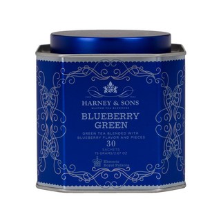 하니앤손스 Harney & Sons HRP 블루베리 그린 티 30 사쉐 티백 틴케이스, 2.5g, 30개입, 1개