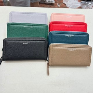 字母磁扣長夾 #377003