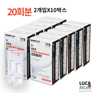 [유통기한 '27년] 루카 코로나19 자가검사키트, 2개입, 10개