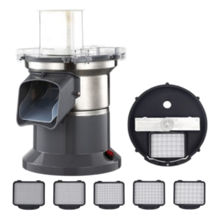 허니앤버니 업소용 야채 슬라이서 채칼 채써는기계 만능 전동 자동, 깍뚝썰기 전용, 1개, 실버