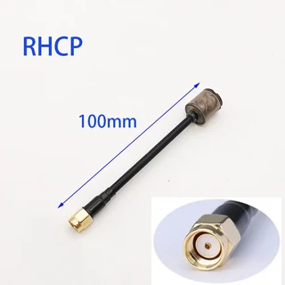 RC 드론용 LHCP 커넥터 DJI 구글 에어 유닛 송신기 리시버 부품 5.8G 롤리팝 5 FPV 안테나 2.8dBi SMA/R, 04 100 Gray RPSMA RHCP, 1개