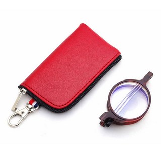 남녀공용 가벼운 휴대용 접이식 소형 원형 뿔테 안경테 F624