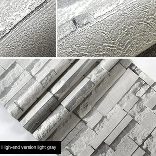 벽돌 패턴 벽지 3d 스테레오 벽 배경 미용실 이발소, 04 G