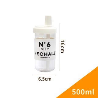 環保吸管杯 珍奶杯 隨行杯 飲料咖啡杯 透明冰壩杯 水杯水瓶, 1個, 500ML