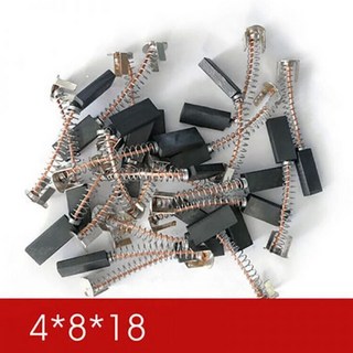 연속 씰링 기계용 10X 카본 브러시 사각 부품 전기 모터용 흑연 FR-900/1000 4*8*18mm, 1개