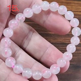 櫻花雨薔薇薔薇輝石手鍊，8mm玉化薔薇石手環，天然水晶玉石特賣