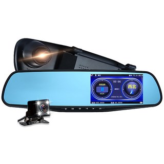 領先者ES-25 GPS測速提醒 防眩雙鏡 後視鏡型行車記錄器, 標配1組, 32GB