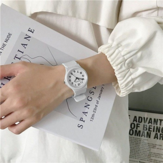 플러스컴퍼니 수능용 무소음 시계, 수능시계-화이트