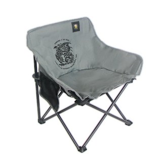 Monster Hunter 20週年紀念款月亮休閒椅，露營椅 折疊椅 休閒椅，魔物獵人正版授權，舒適便攜, 灰色, 1個