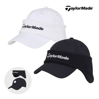 테일러메이드 2025 윈터 웜 캡 남성 방한 골프모자 UN932, 1개, 블랙