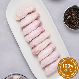 케이원푸드 냉동 국내산 닭윙, 1개, 1kg
