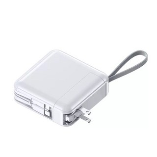 22.5W 快速充電器，適用iPhone/安卓雙快充，20W Lightning輸出，USB-A/Type-C輸出, 20000mah【基礎款】, 白色