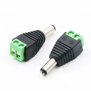 2/5/10Pcs 5.5x2.1mm DC 전원 남성 여성 플러그 잭 커넥터 어댑터 3528 5050 LED 스트립 라이트 카메라, 03 10PCS, 01 5.5x2.5mm, 02 Male