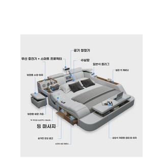 수납침대 침대 매트리스 다기능 스마트침대, S. 업그레이드 버전 싱글침대에는 매트리스 미