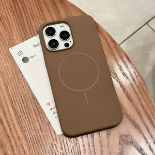 防摔適用果粉16pro液態硅膠手機殼細圈磁吸膚感iPhone17pro保護殼