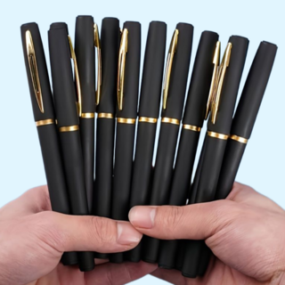 부드럽게 잘 써지는 1.0mm 중성잉크 볼펜 10p 세트, 1.0mm 블랙, 1세트