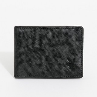 PLAYBOY Macho系列 黑色 中翻片 短夾