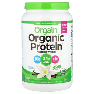 올게인 Organic Protein 파우더 식물성 바닐라빈 920g(2.03lbs), 1개, 920g