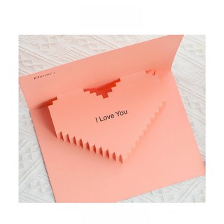 기념일 발렌타인데이 결혼 고백 이벤트 카드, 2개, 핑크