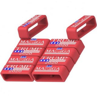 텐클라우드 10개 세트 교체 실리콘 안전 밴드 홀더 고정기 루프 호환 가능 어프로치 시리즈어프로치 S10 S20 S60 시계 추적기 검정 2956913, 트럼프 레드