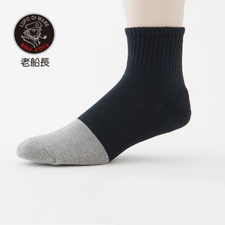 ifeet 奈米竹炭抗菌除腳臭中厚底襪(1101)-6雙入-黑色, 1個, 黑色