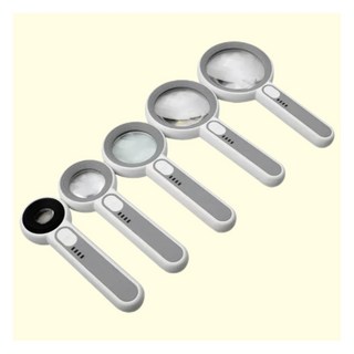 LED燈手持式放大鏡 高清60倍 充電照明 閱讀輔助工具, 1個