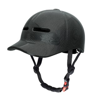 SEVOREN 경량 오토바이 자전거 스케이트보드 롤러스케이팅 라이딩 캡 안전헬맷, 카본 블랙