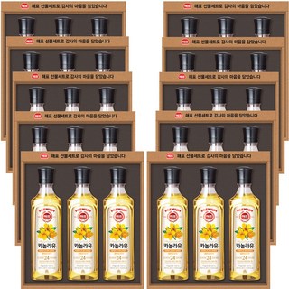 서울/경기 퀵착불가능 고급유선물세트 명절선물세트 카놀라유3P 추석선물세트무료배송 카놀라유선물세트 사조해표 식용유선물세트 고급식용유 선물세트 500ml 3개입 무, 10세트
