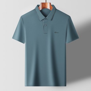 Luspirez 남성 비스코스 골프 반팔 카라 티셔츠