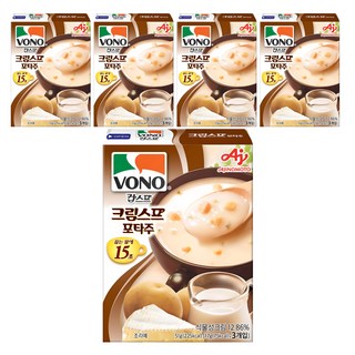 AJINOMOTO 味之素 VONO 即食沖泡奶油濃湯, 51g, 5盒