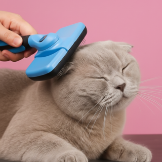 몽실이네 펫 콤브 털갈이 푸쉬온 슬리커브러쉬, 1개, 블랙