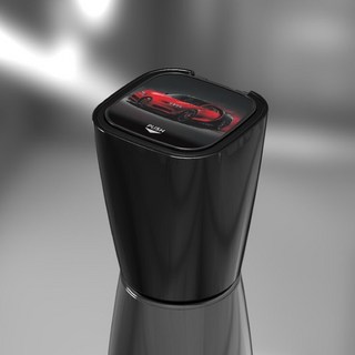 車用煙灰缸 超質感 一鍵打開 時尚車載煙灰缸 車內用品, 1個