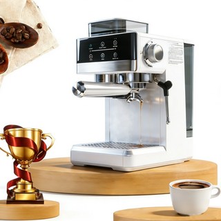 커피머신 전자동 에스프레소 머신 가정용 올인원 드립커피머신 우유거품기 프로그래머블 고출력, 1.8L/1350W, CM5520, Milan White, 1.8L/1350W