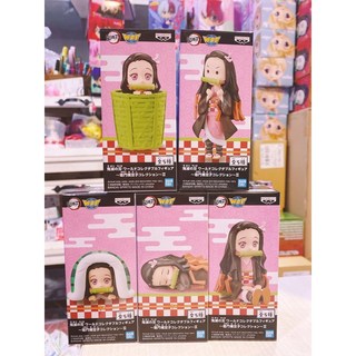 【wenwens】現貨 代理 正版 wcf 彌豆子 鬼滅之刃 Q版公仔 盒玩 無限列車 可愛, 1個, (現貨不用等) A