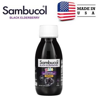 삼부콜 블랙 엘더베리 체계 지원 어린이용 시럽 4 fl oz(120ml), 1개, 120ml