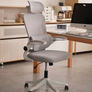 파라이프 허리편한 메쉬 책상의자 컴퓨터 게이밍 의자, 그레이