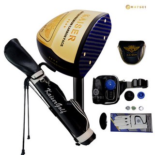 마쓰이 카이저 파크골프채 KP-04 4스타 11종 풀세트, 남성용, 블랙, 상세 설명 참조