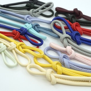 레자가죽 파이핑 4mm~6mm(야드단위-90cm) 명품스타일 스트랩키링 재료 파우치손잡이끈 가방끈 재료, 1개, 16.블루그레이-4mm