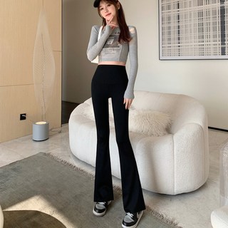 【高腰提臀顯瘦】馬蹄褲 鯊魚褲 瑜伽褲 打底褲 喇叭褲 緊身褲 彈力修身 春秋外穿 運動健身 百搭顯腿長