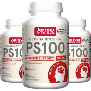 Jarrow FORMULAS 賈羅公式 PS100軟膠囊 100mg, 120顆, 3罐
