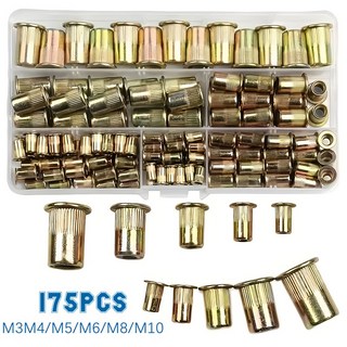 탄소강 리벳 너트 툴 세트 175PCS, 1세트