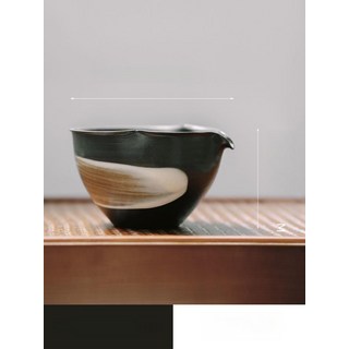 무위 중국 경덕진 개완 전통 묵향, 1개, 호리병 흑백 수묵화 공정 컵