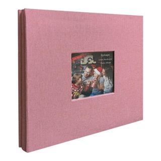 데일앤드 초음파 사진 인생네컷 성장 앨범 대용량 포토북 접착식 앨범 30매, 핑크