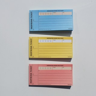 후르츠후라이 티켓 리뷰 메모패드 빈티지 떡메모지, 코랄